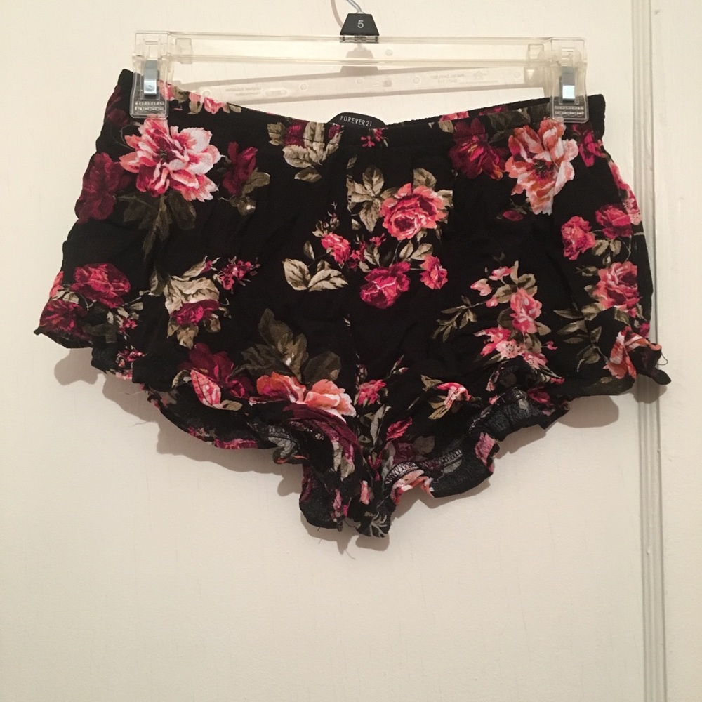 Forever 21 floral lounge shorts